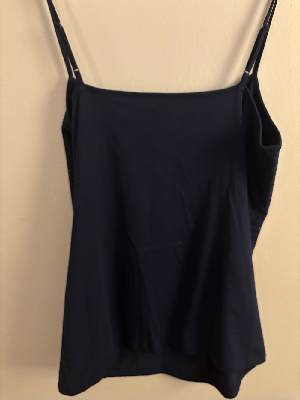 LOFT Navy Eyelet Camisole Top